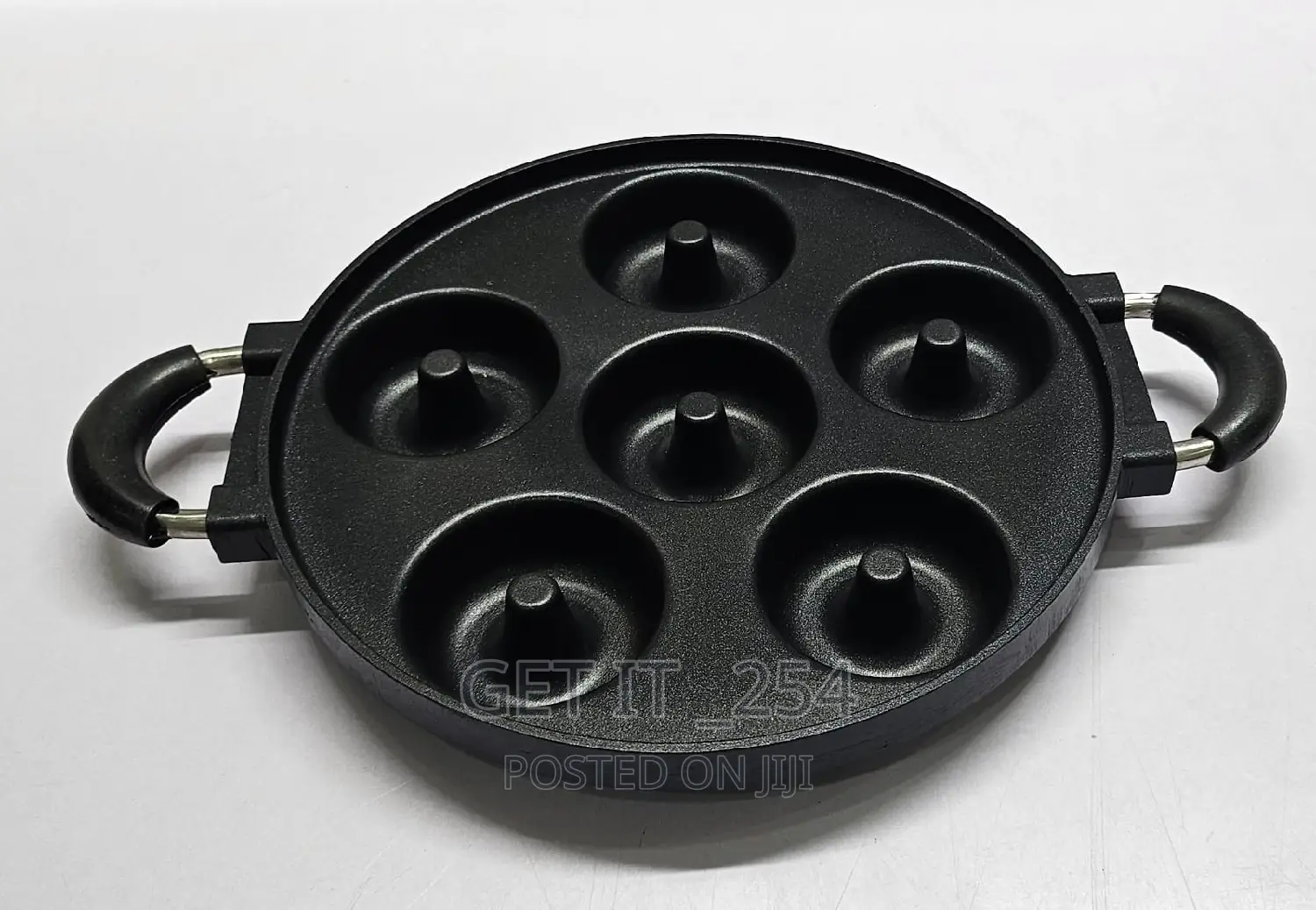 Quality Die-Cast Non-Stick Induction Heavy Donut 6 Slot Pan
