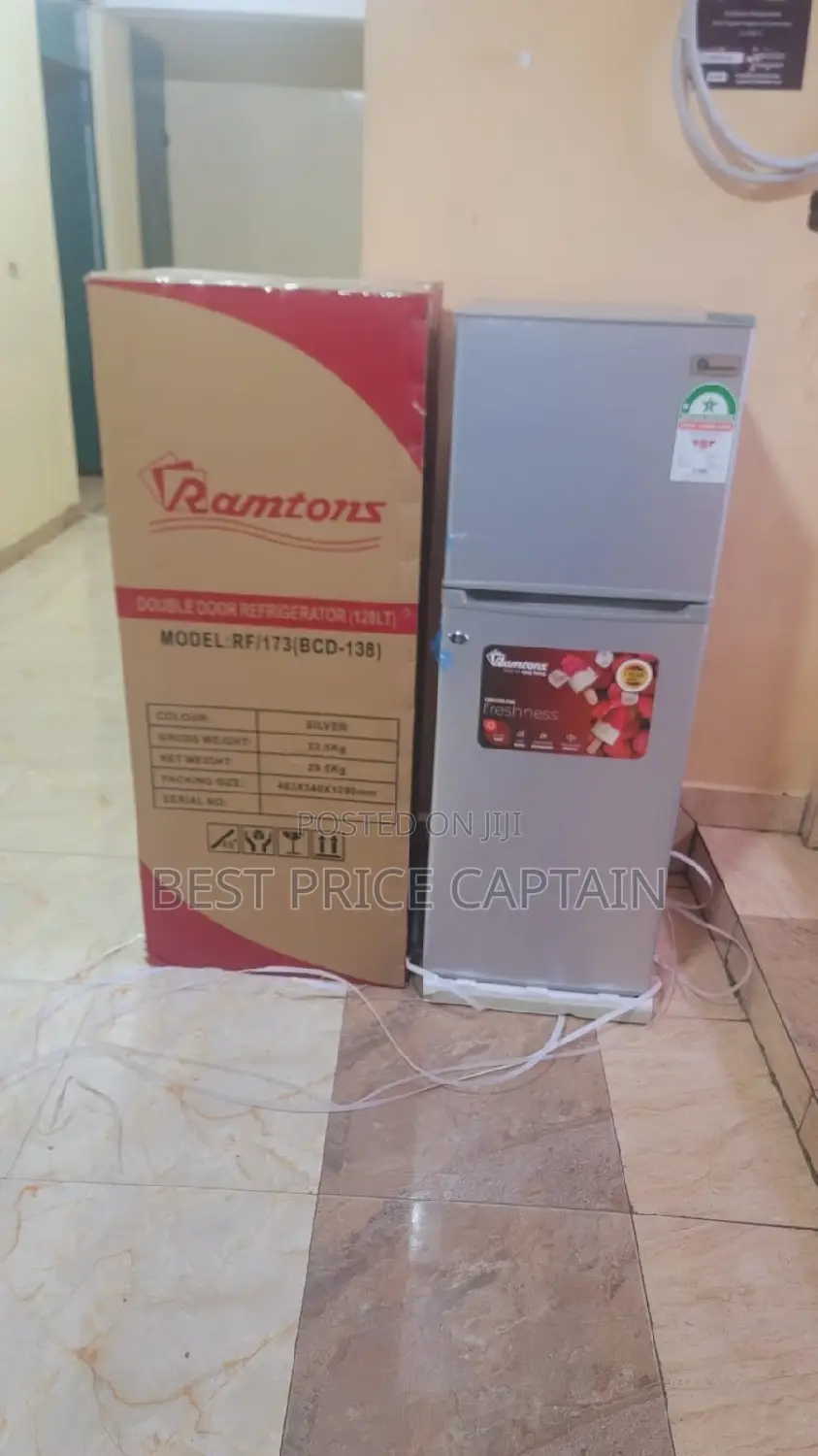 Ramtons Rf/173, 2 Door Direct Cool Fridge, 128 Litres