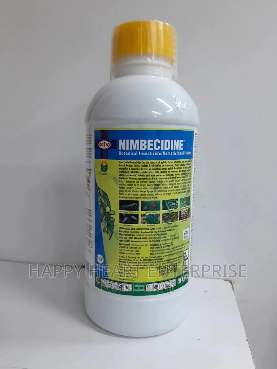Nimbecidine Organic Insecticide/Miticide/Nematicide 1litre