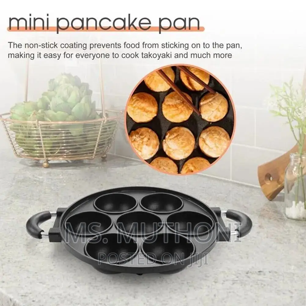 High Quality Non-Stick Induction Heavy Vitumbua 7 Slot