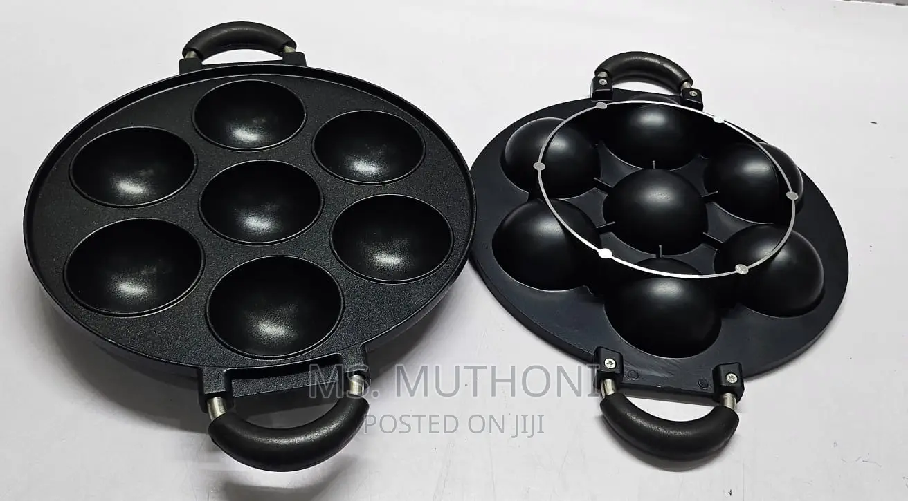 High Quality Non-Stick Induction Heavy Vitumbua 7 Slot
