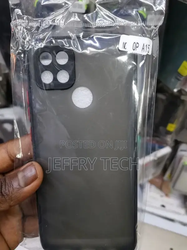 Oppo A15, Oppo A15s Matte Finish Smoke Cover (Blue, Camera
