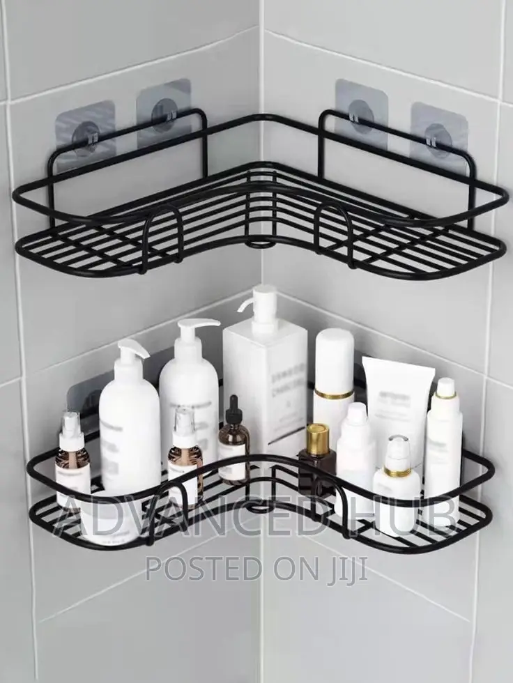 Corner Bathroom Shelf With Adhessive Stickers