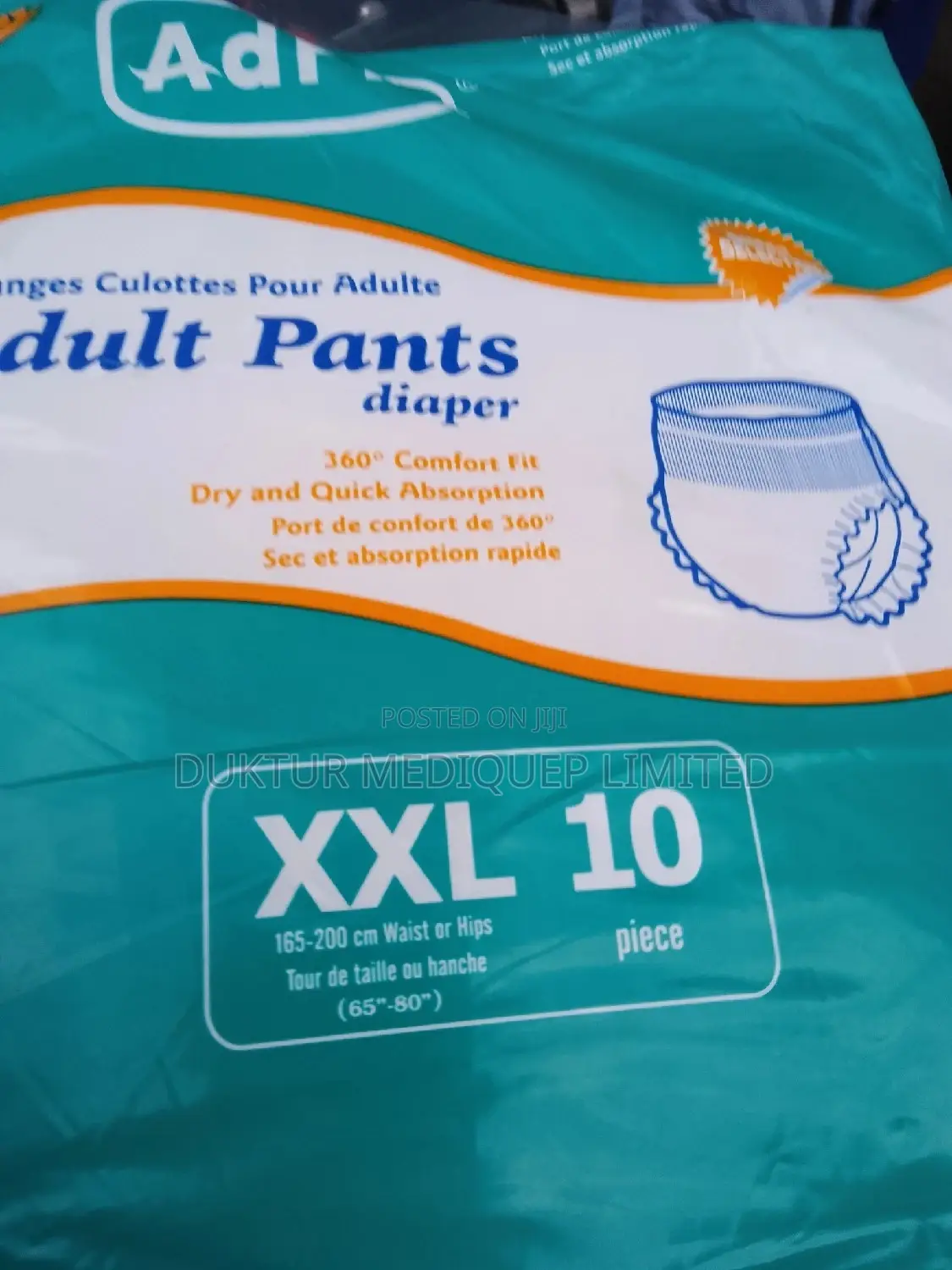 Adfit Brand Pull Up Pants, PKT of 10,