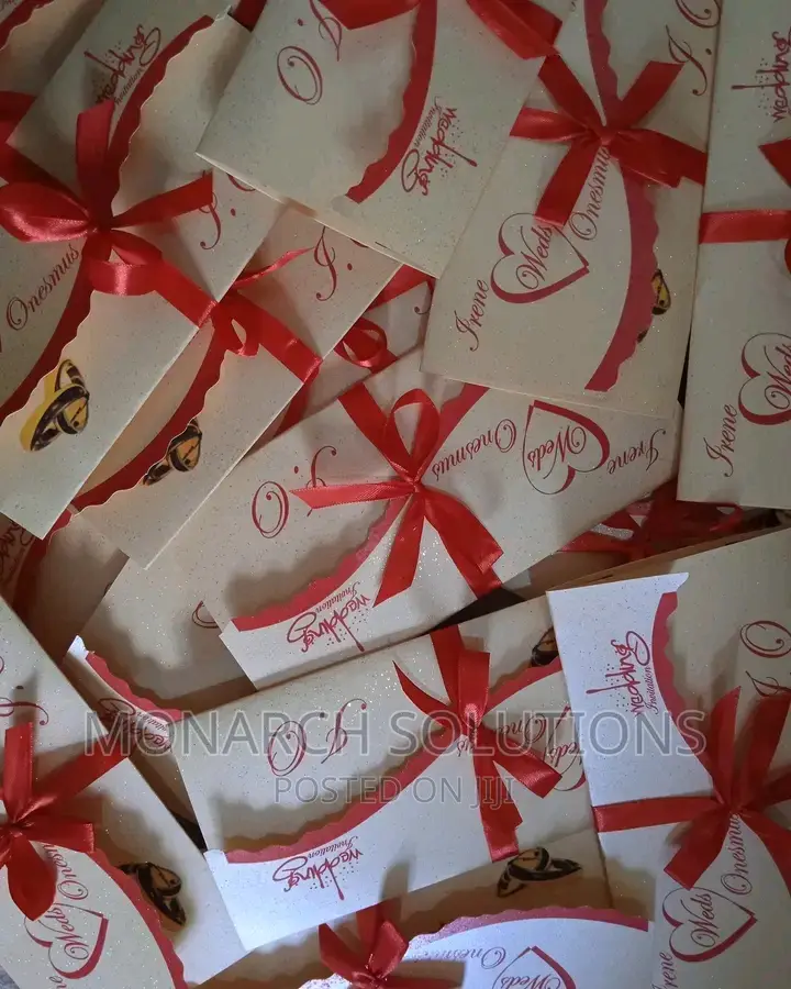 100 PCS Artistic Wedding Invites Cards