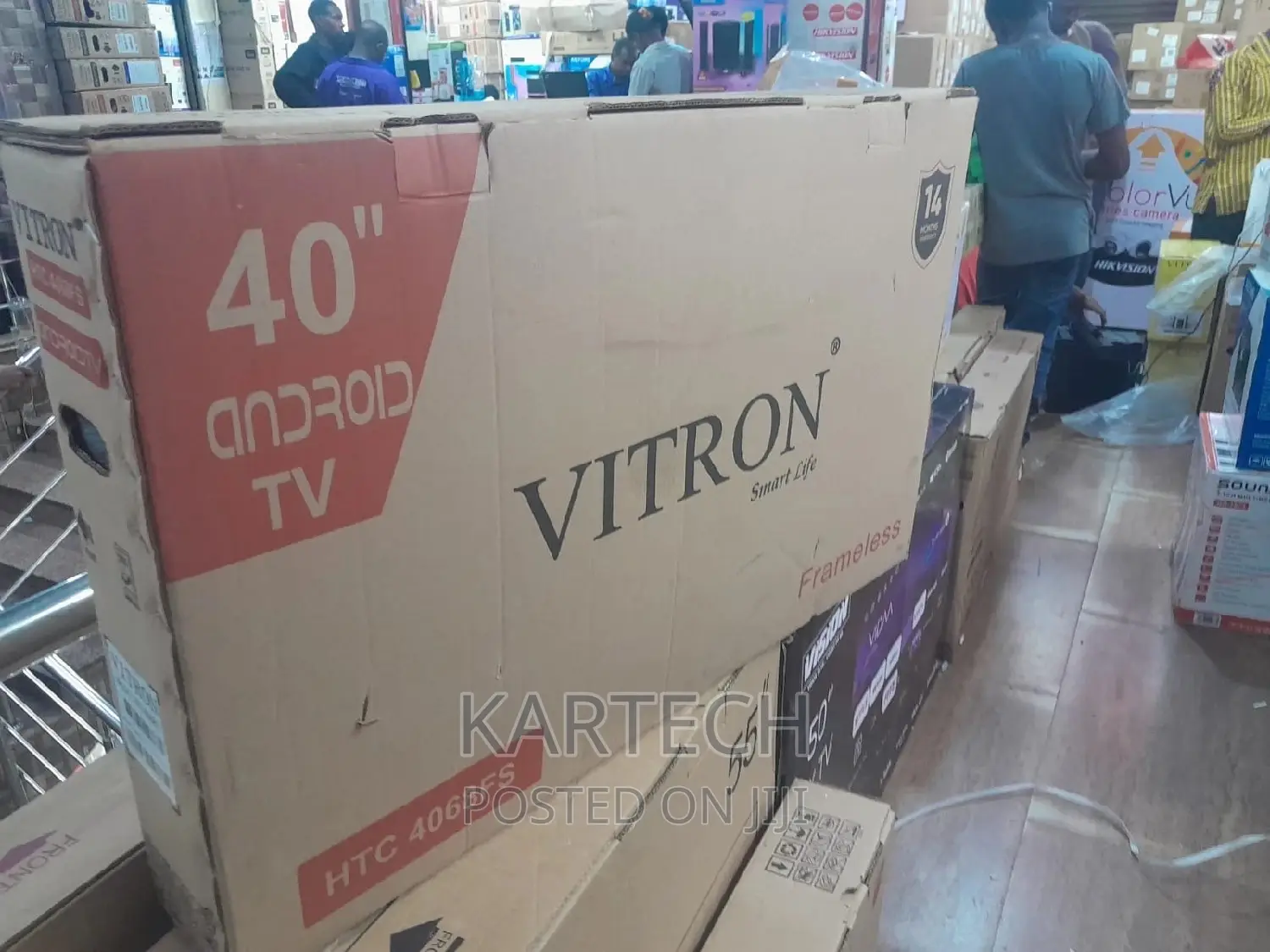 Vitron 40" Inch Frameless Smart Android Tv With Playstore