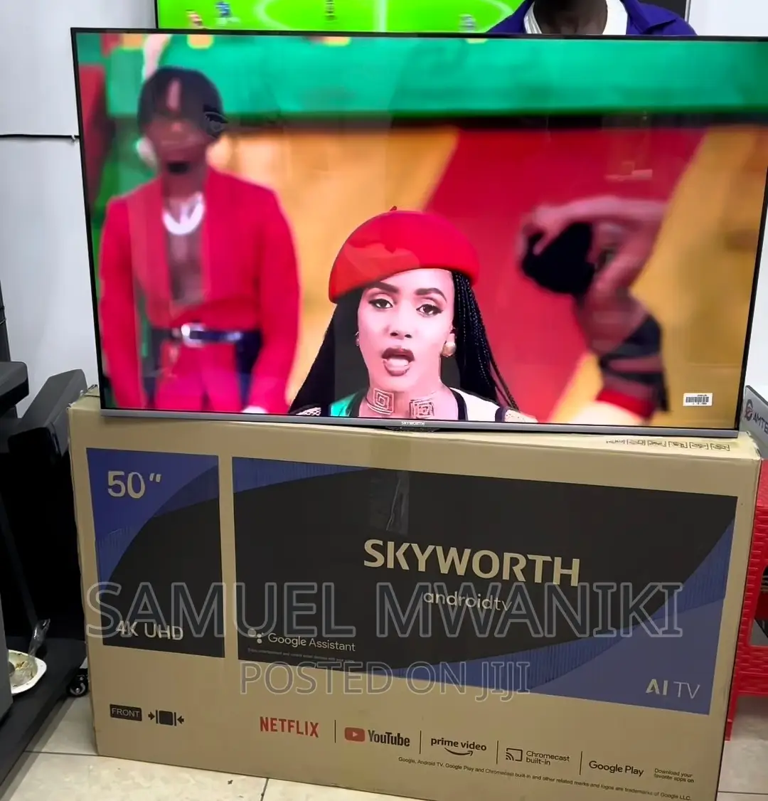 Skyworth 50′′ Uhd Frameless Smart Android Tv Black