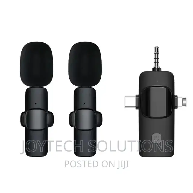 3 in 1 Wireless Dual Microphone for Liverstreaming Vlog