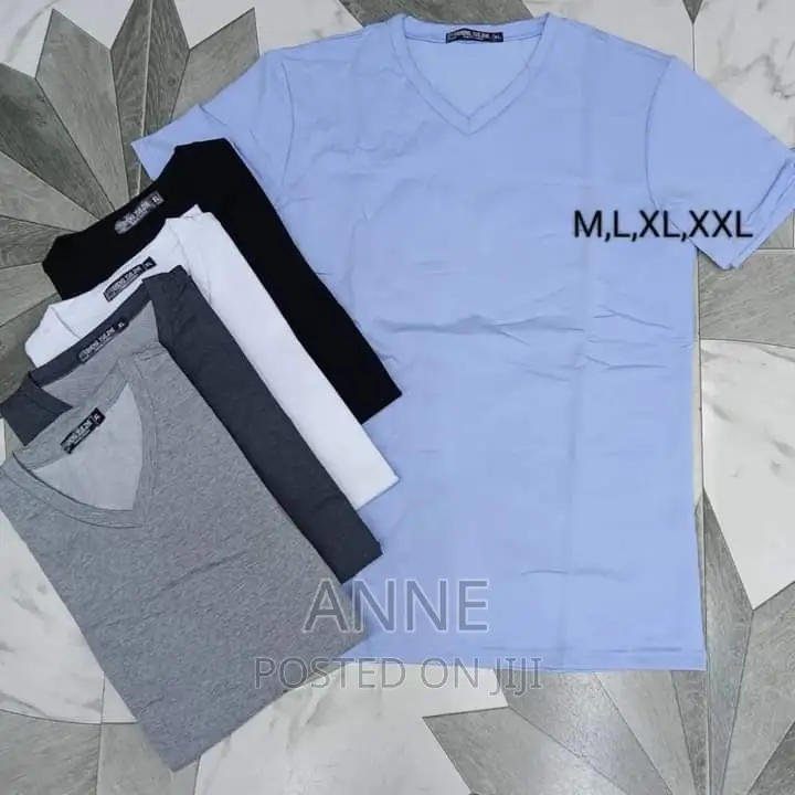 Cotton Round -V_neck T.Shirt