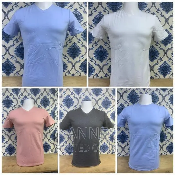 Cotton Round -V_neck T.Shirt