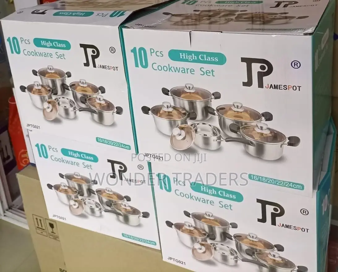 JP 10pcs High Class Heavy Duty Induction Cookware Set
.