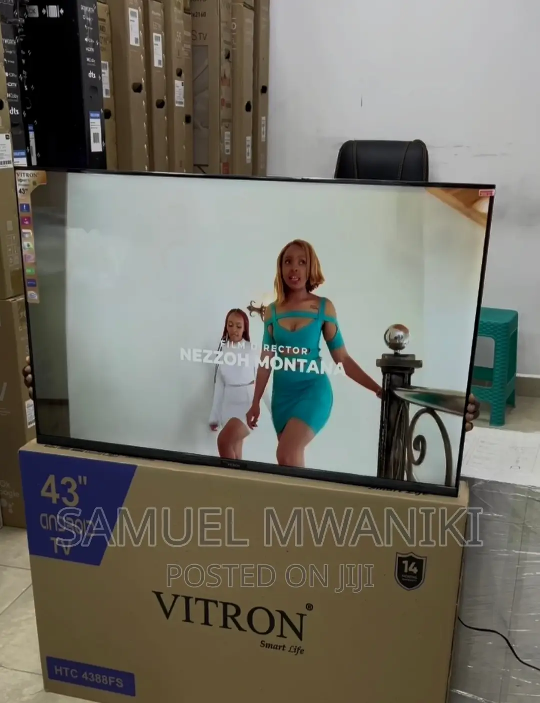 Vitron 43" FHD Frameless Smart Android TV Inbuilt Decoder