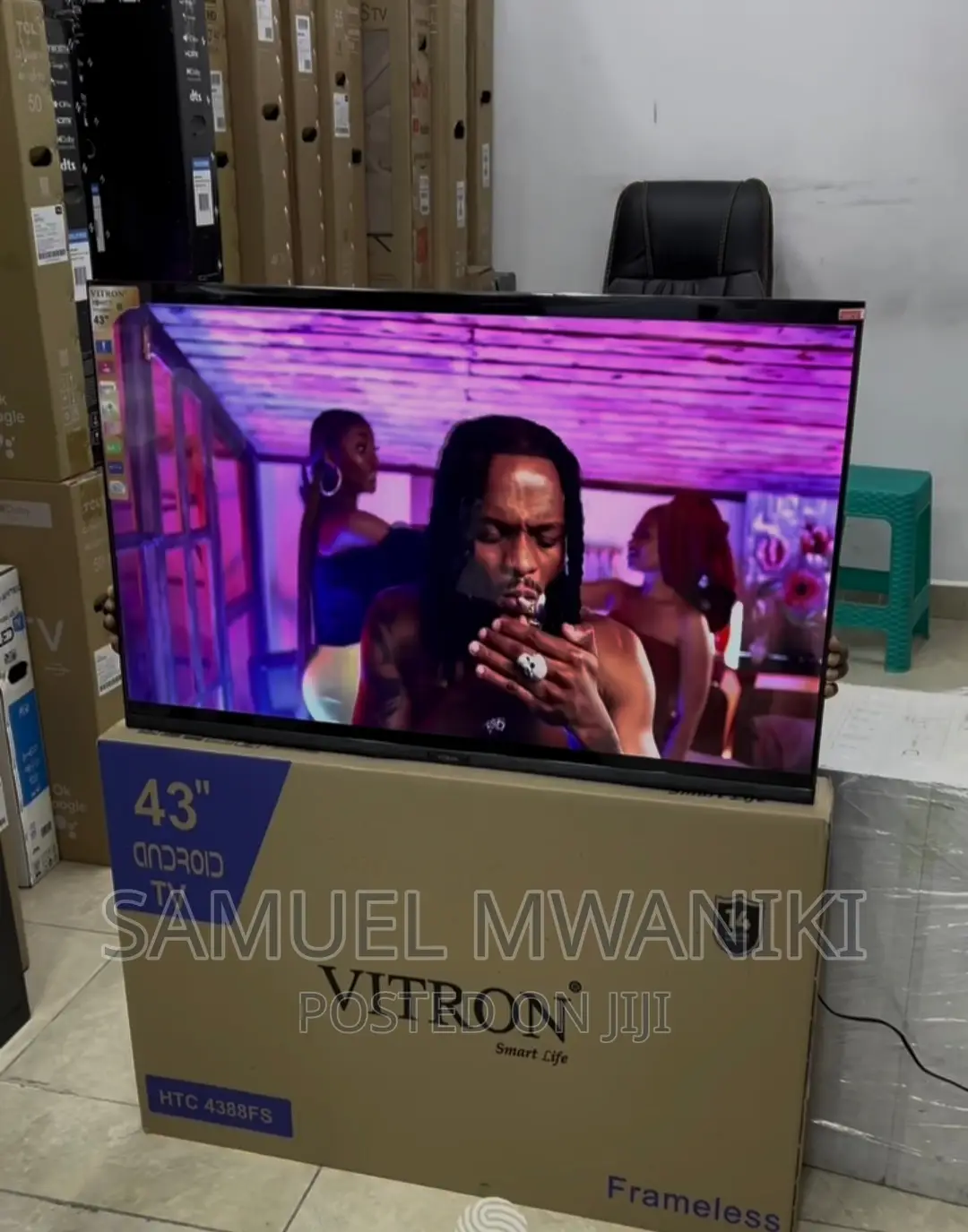 Vitron 43" FHD Frameless Smart Android TV Inbuilt Decoder