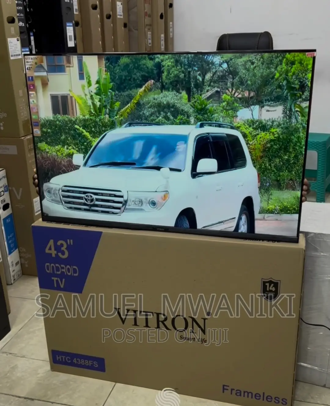 Vitron 43" FHD Frameless Smart Android TV Inbuilt Decoder