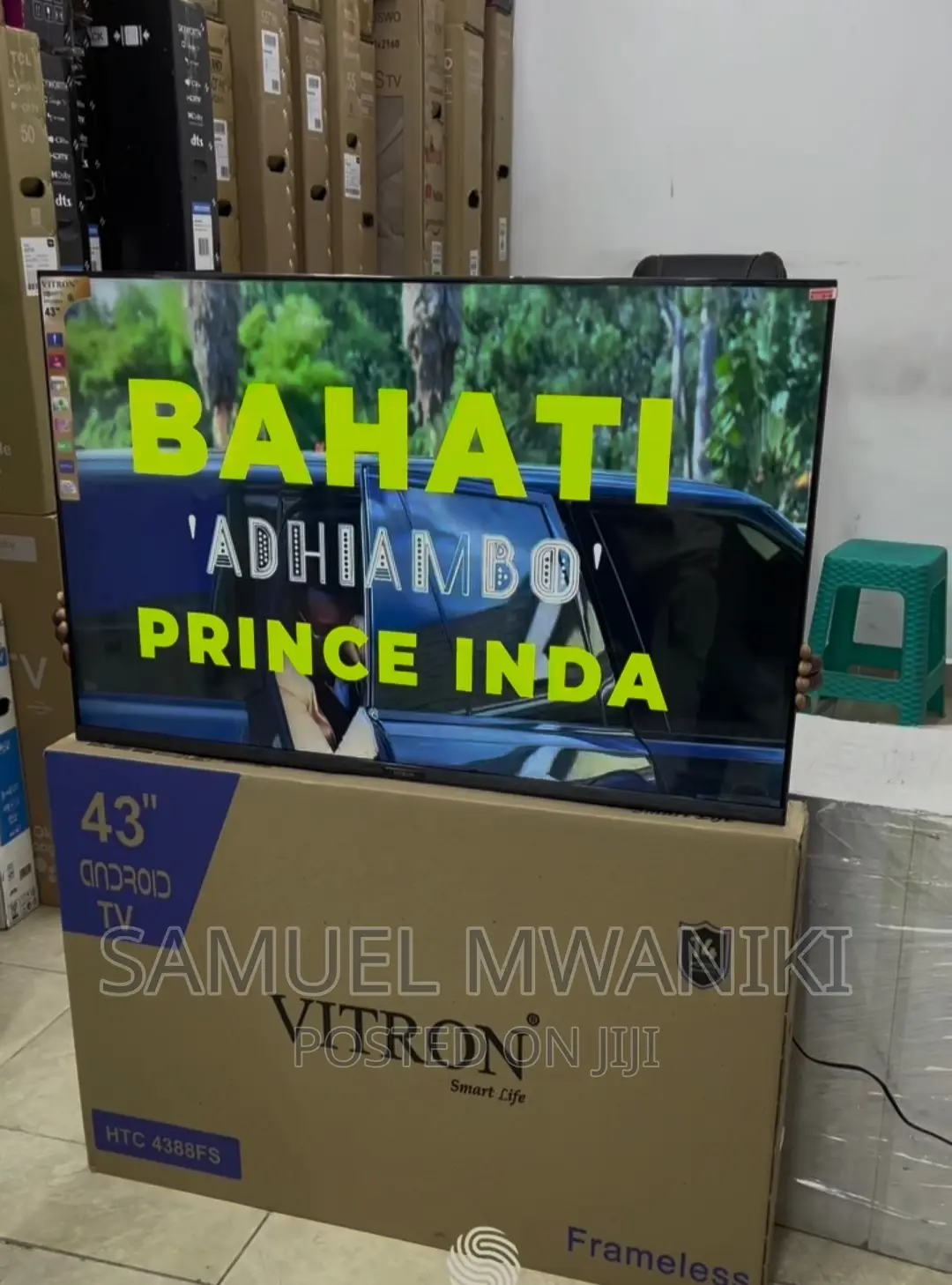 Vitron 43" FHD Frameless Smart Android TV Inbuilt Decoder
