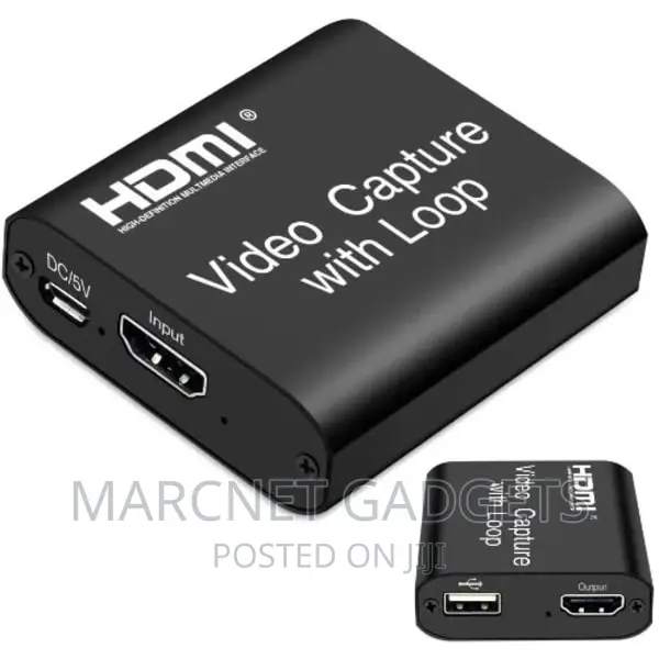 Video Hdmi Capture Card With Loop Out 1080p 60fps Usb 2.0