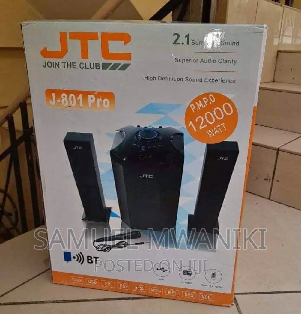 JTC 2.1 Sub Woofer Hi-Fi Sound System-Bt/Fm-12000w