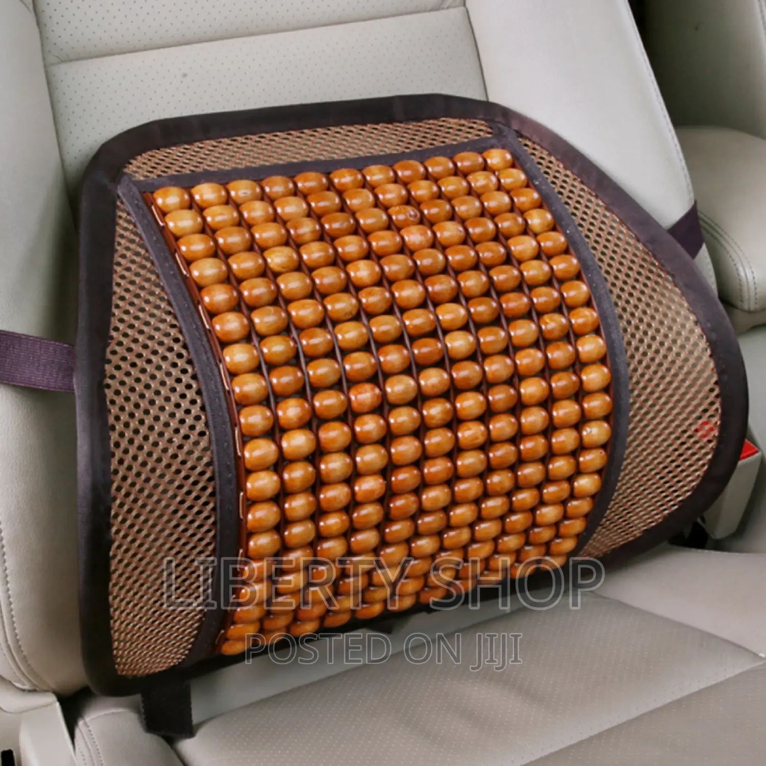 Wooden Beads Car Back Support