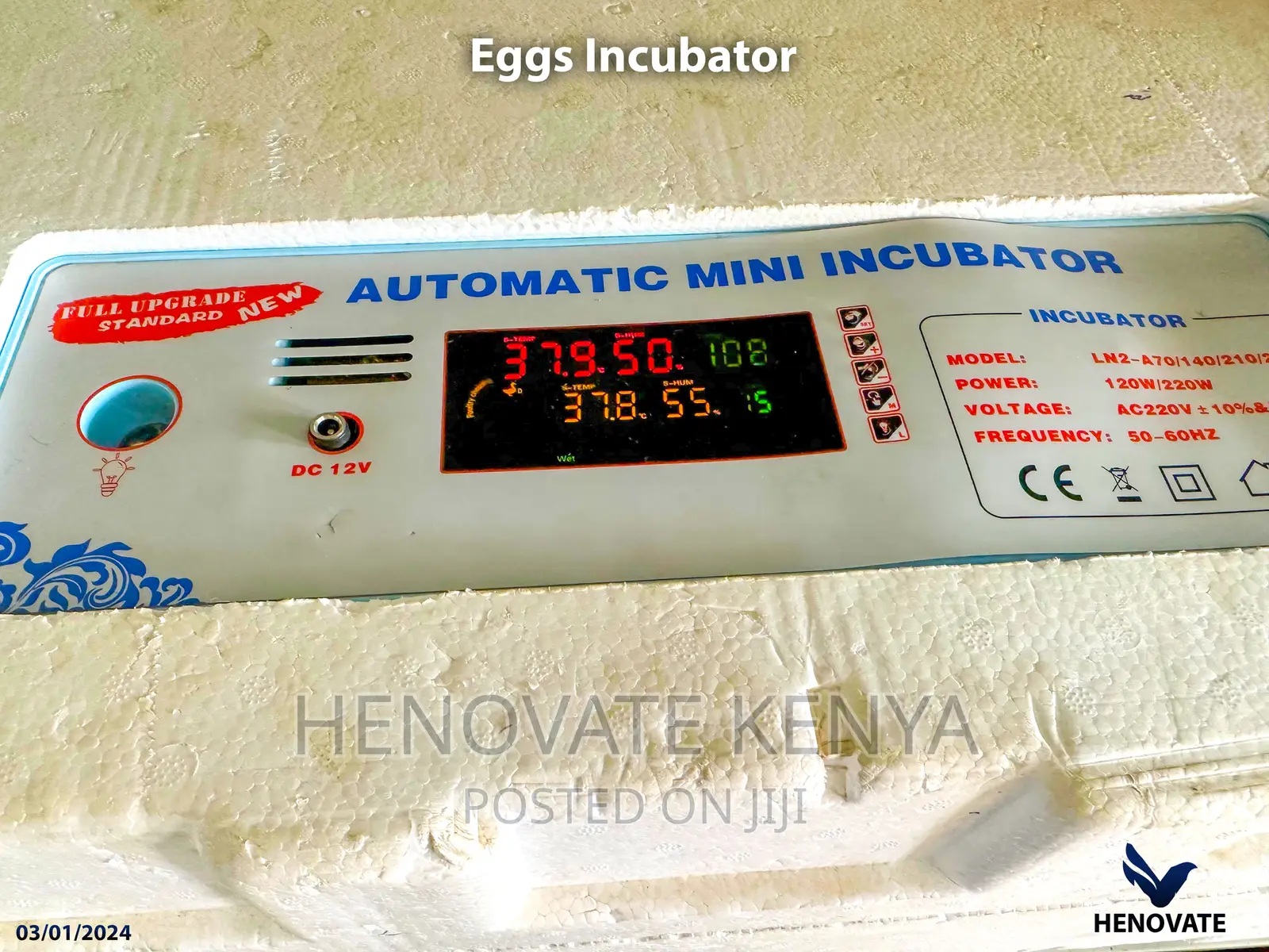 70eggs Incubator.Best Quality Ever.In Kiambu Ruiru