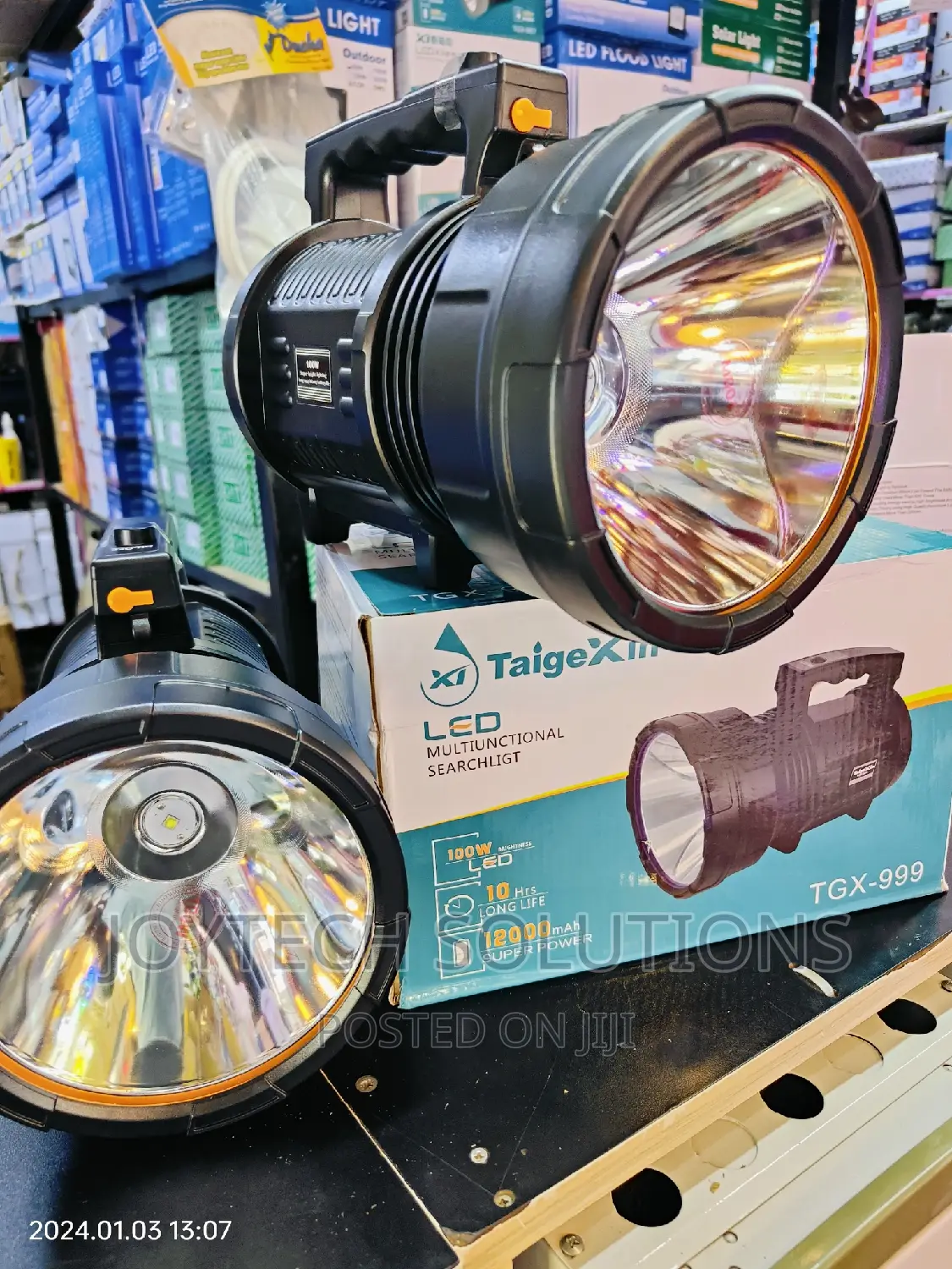 Multifunctional Search Light Torch. Battery Rechargeable