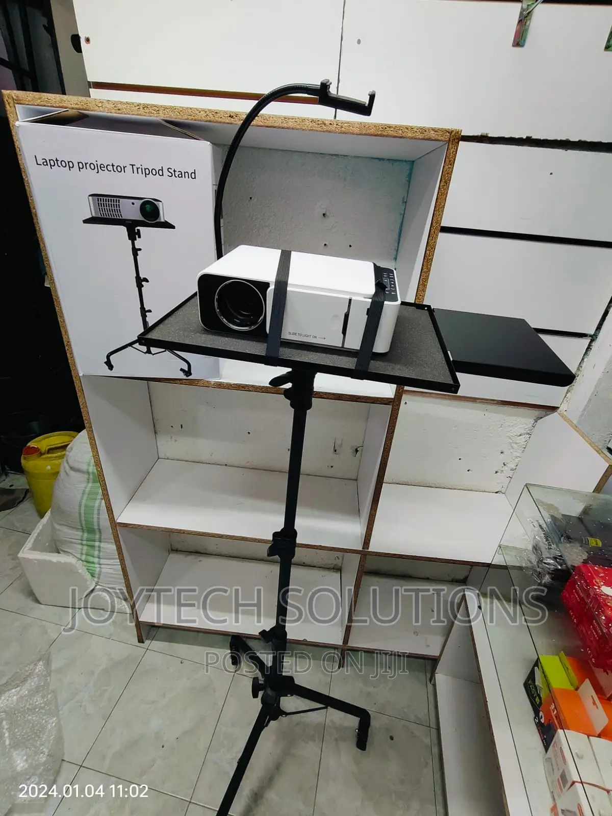 Unique Projector/ Laptop Stand With Mouse Pad and Phone Hold