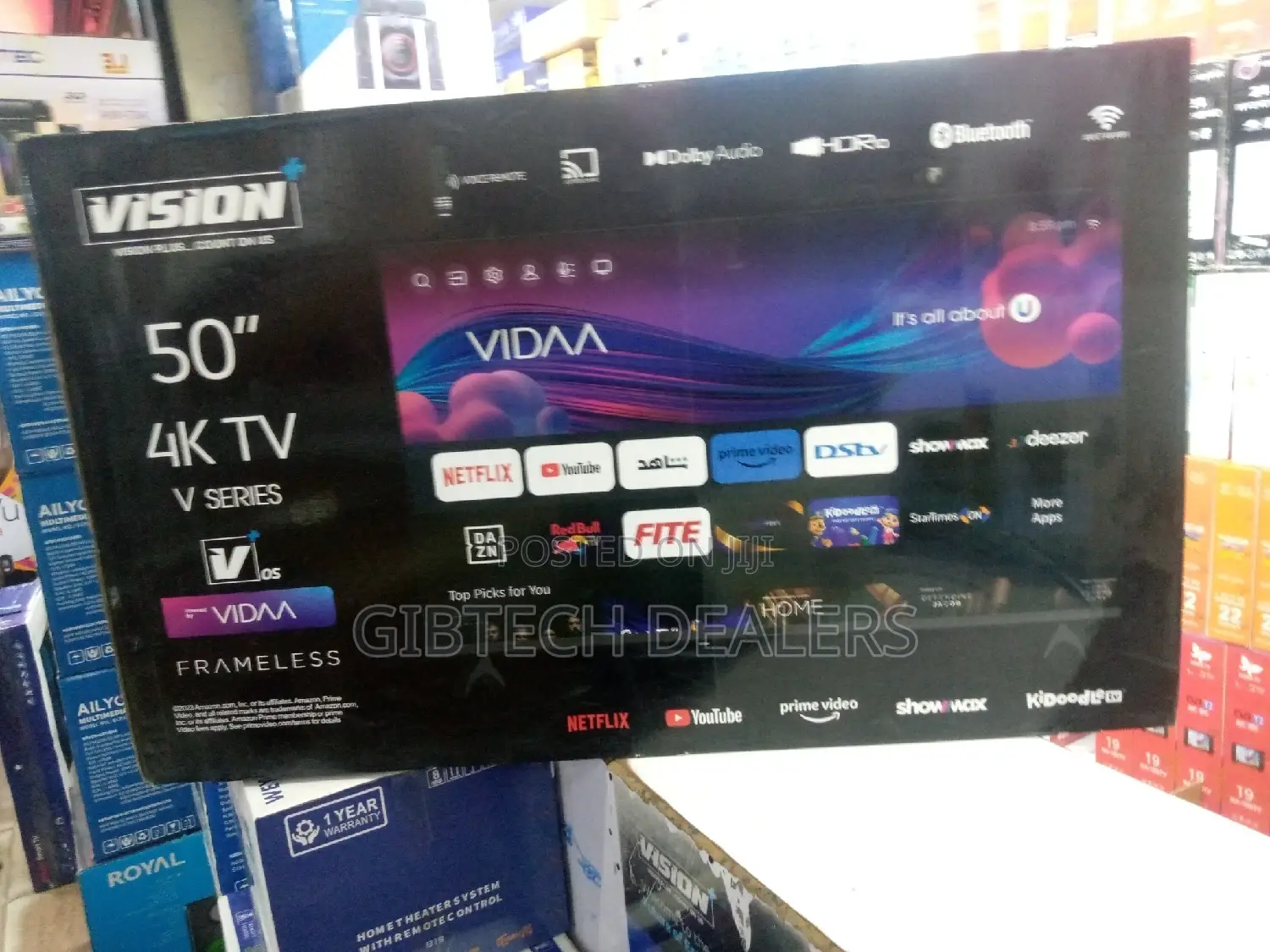 Vision 50" Inch Smart Vidaa TV
