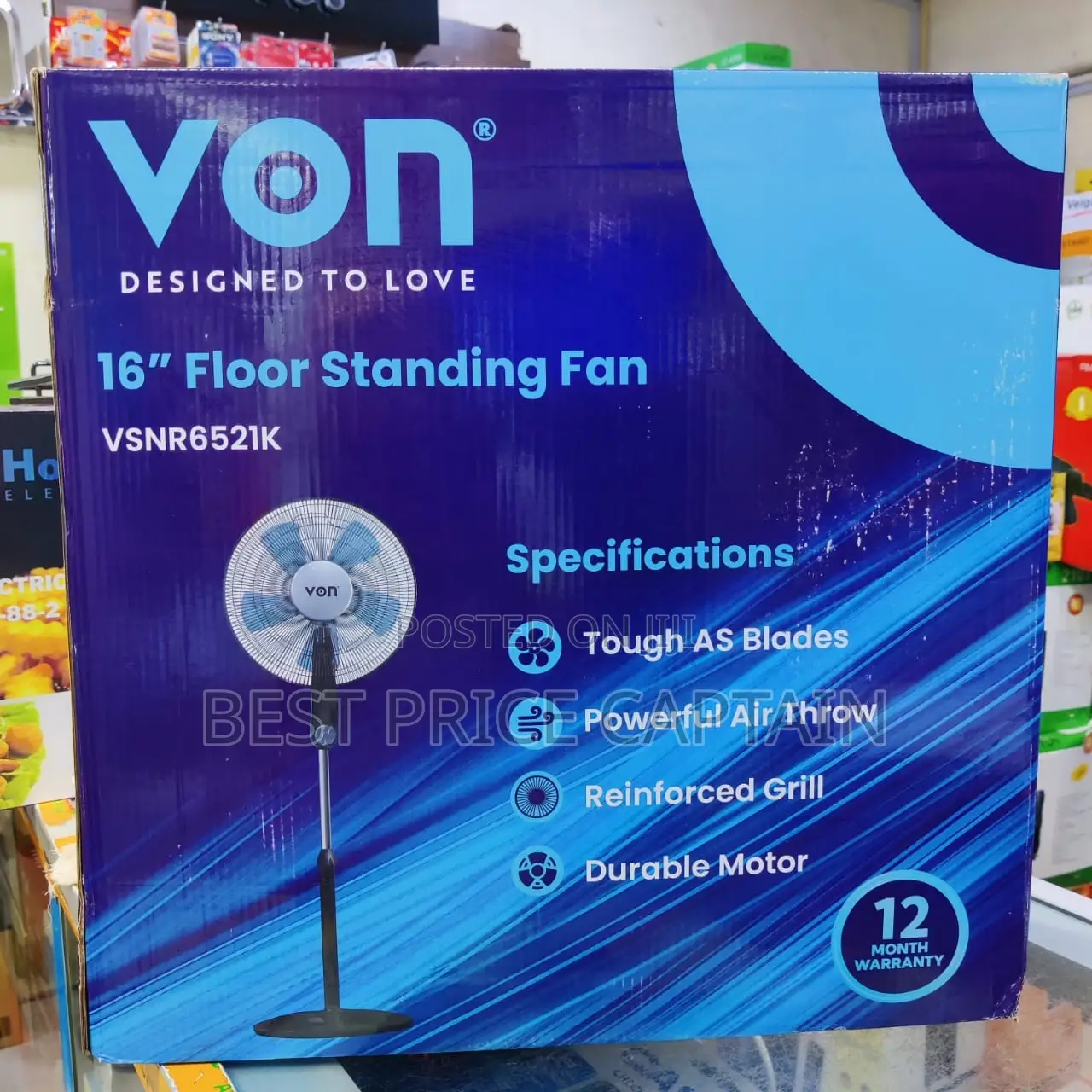 High Quality Von 16 Inch Standing Fan