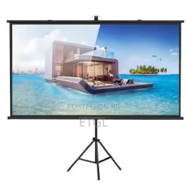 .Techcom Tc-TPS-2400 Tripod Projector Screen 240 X 240