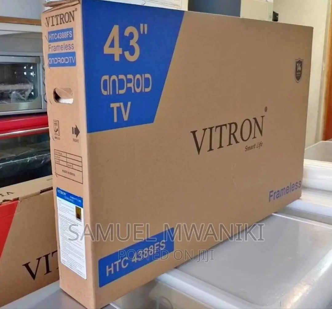 Vitron 43" FHD Frameless Smart Android TV Netflix, Youtube