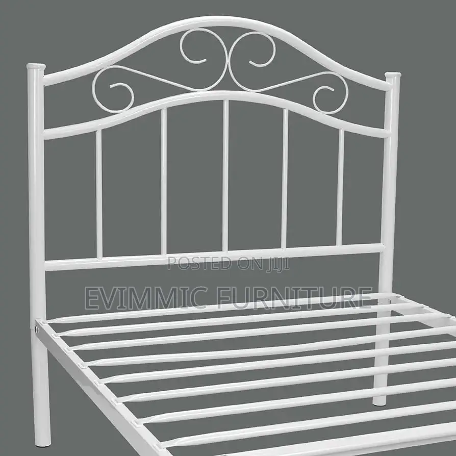 White Montreal Metal Beds 3 Ft X 6 Ft