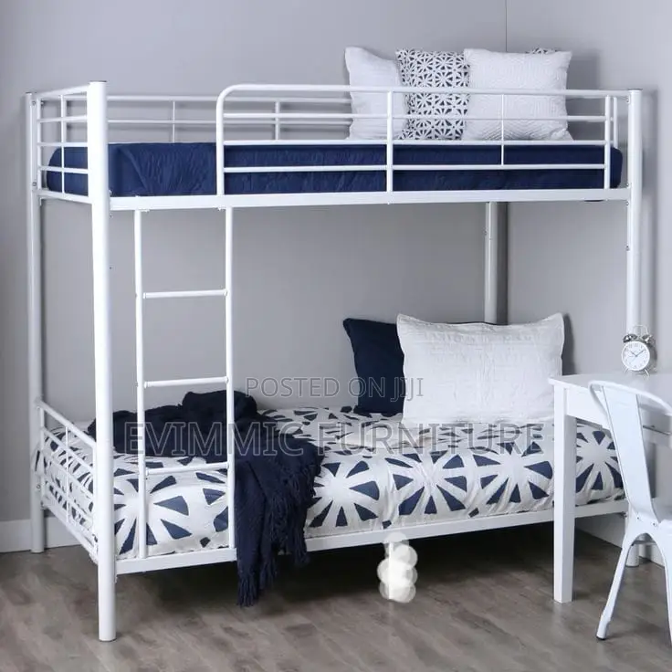Dortel White Metal Bunk Beds 3.5 X 6
