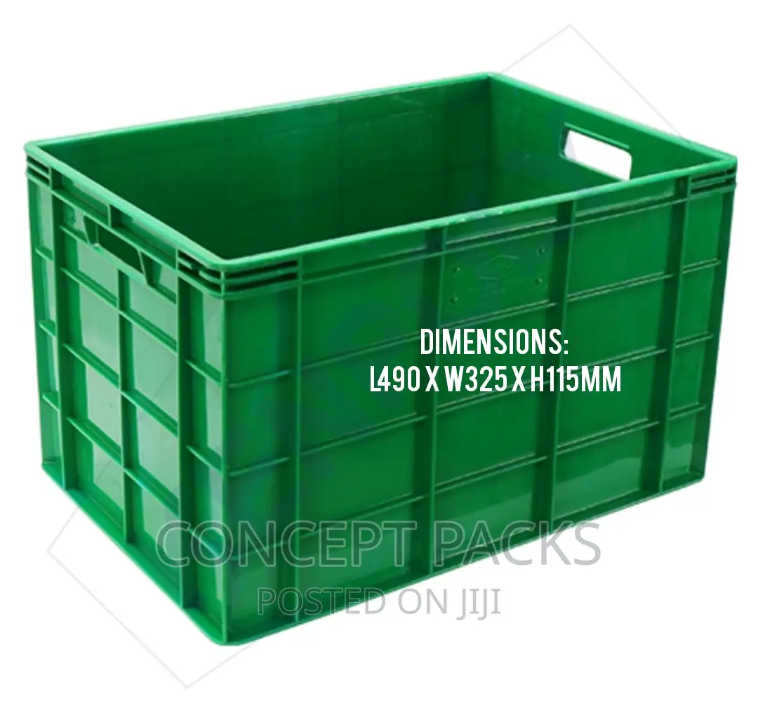 Green Kenpoly Polystack Plastic Crate 360