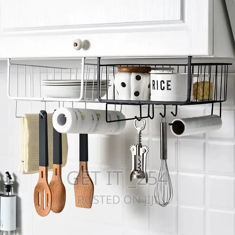 3 in 1 Metallic Under Shelf Organizer