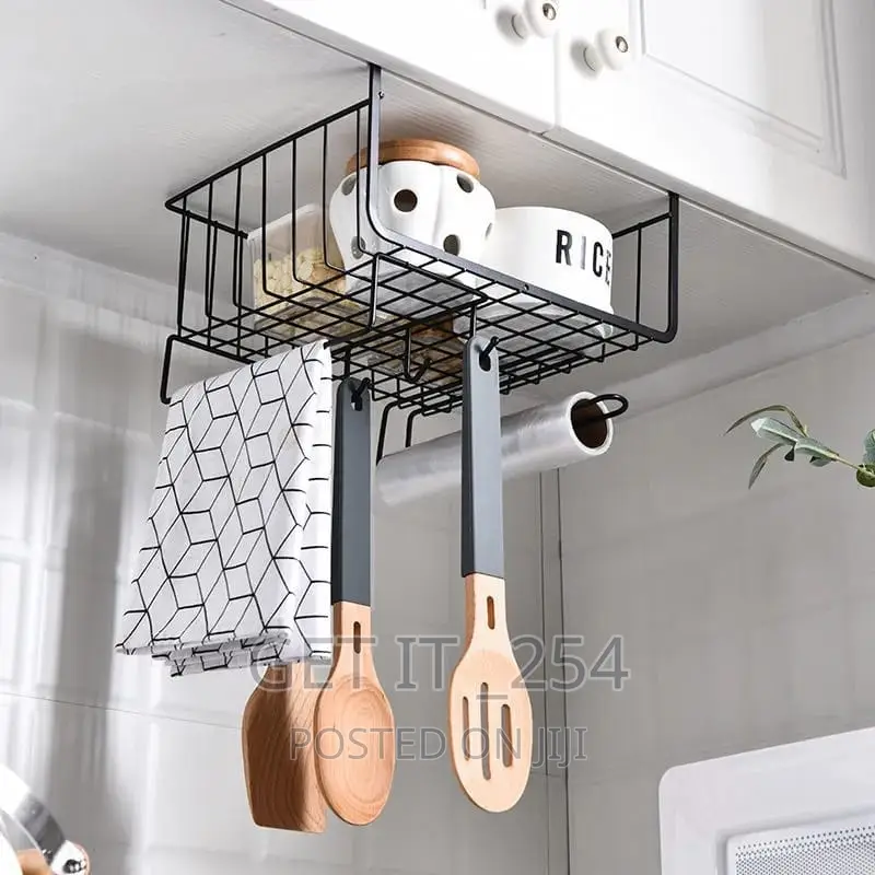 3 in 1 Metallic Under Shelf Organizer