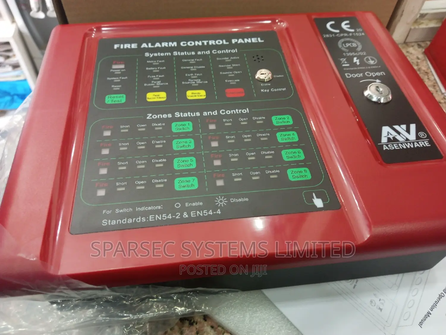 8 Zone Asenware Fire Alarm Control Panel