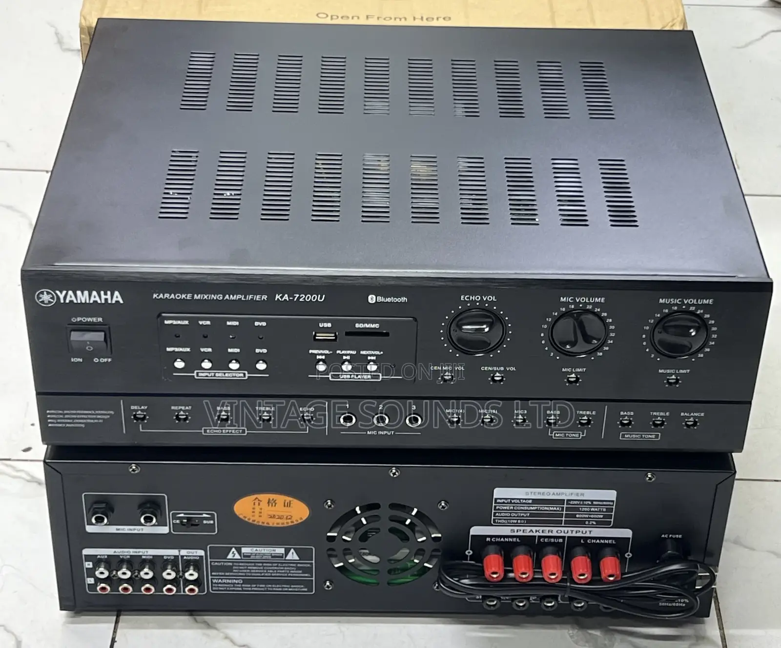 Yamaha Ka-7200u Karaoke Power Amplifier W/Th Usb