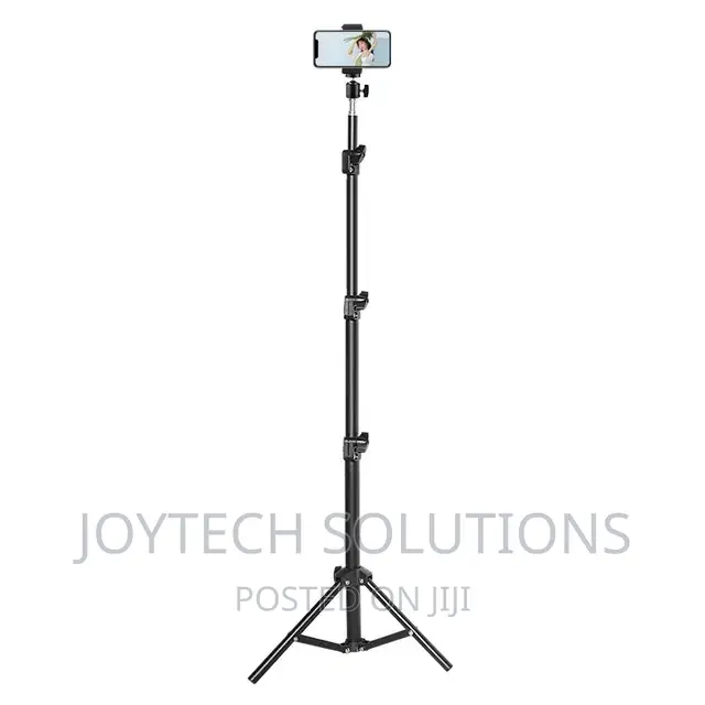 2.1 Meter High Phone Tripod With Bluetooth Shutter, Holder.