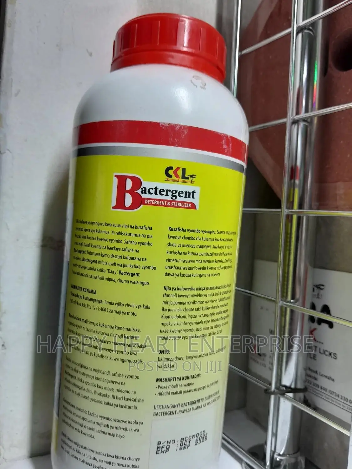 Bactergent Detergent and Sterilizer 1litre