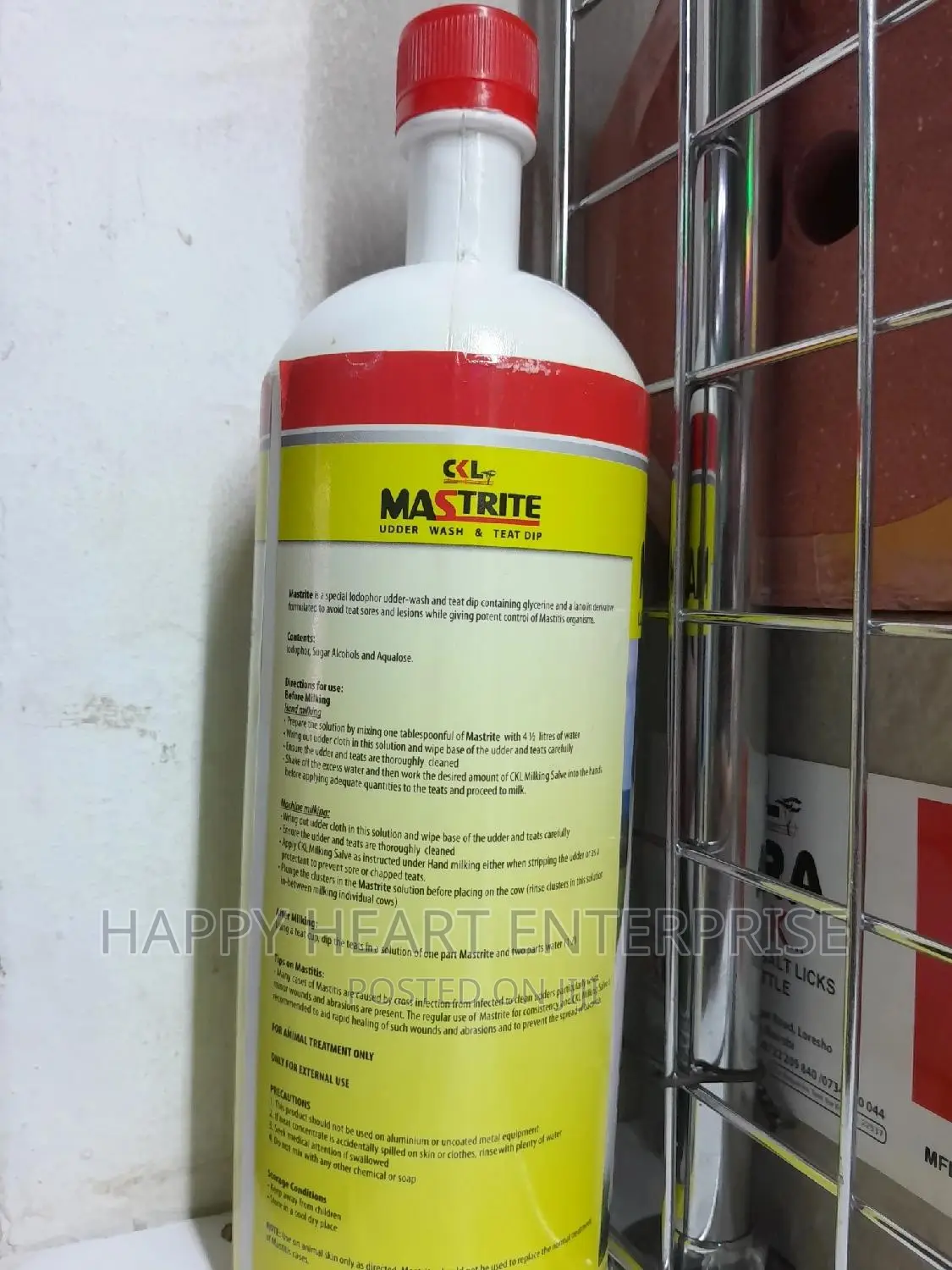 Mastrite Udder and Tip Wash 1litre