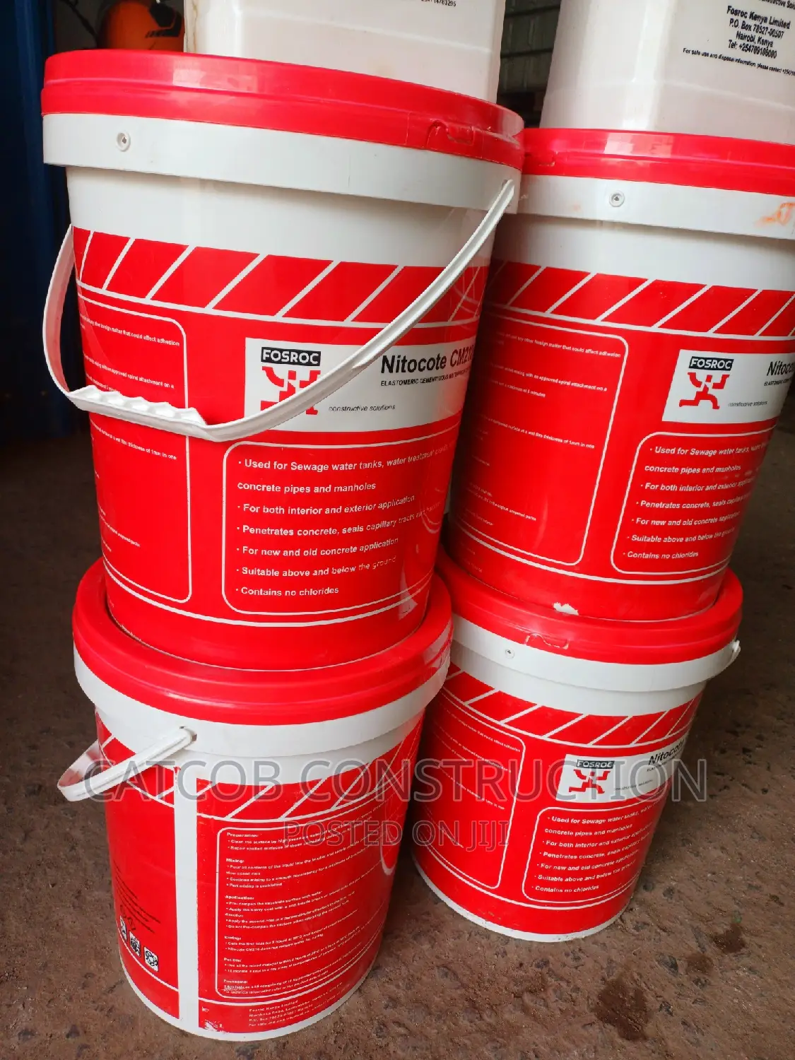 Cementitious Waterproof Coating For Concrete Tanks.