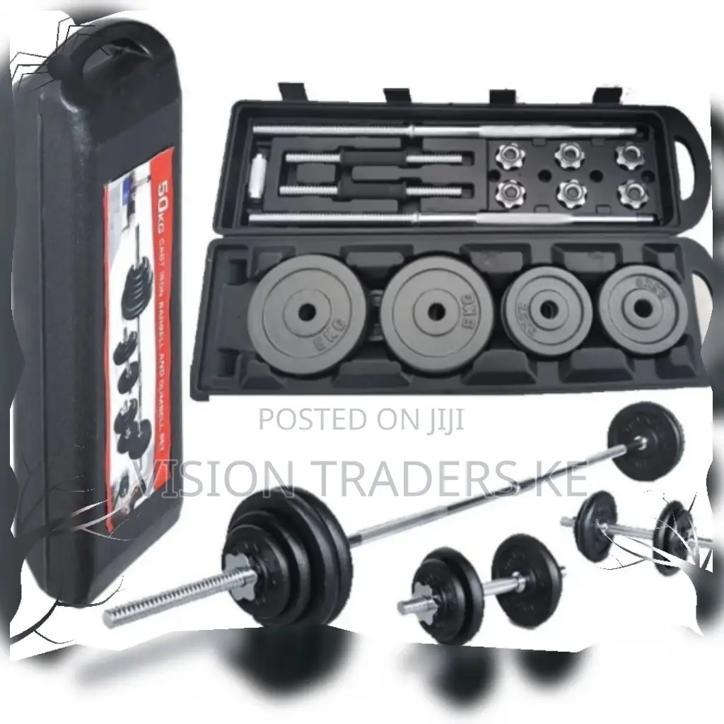 50kgs Barbell and Dumbbell Set✓