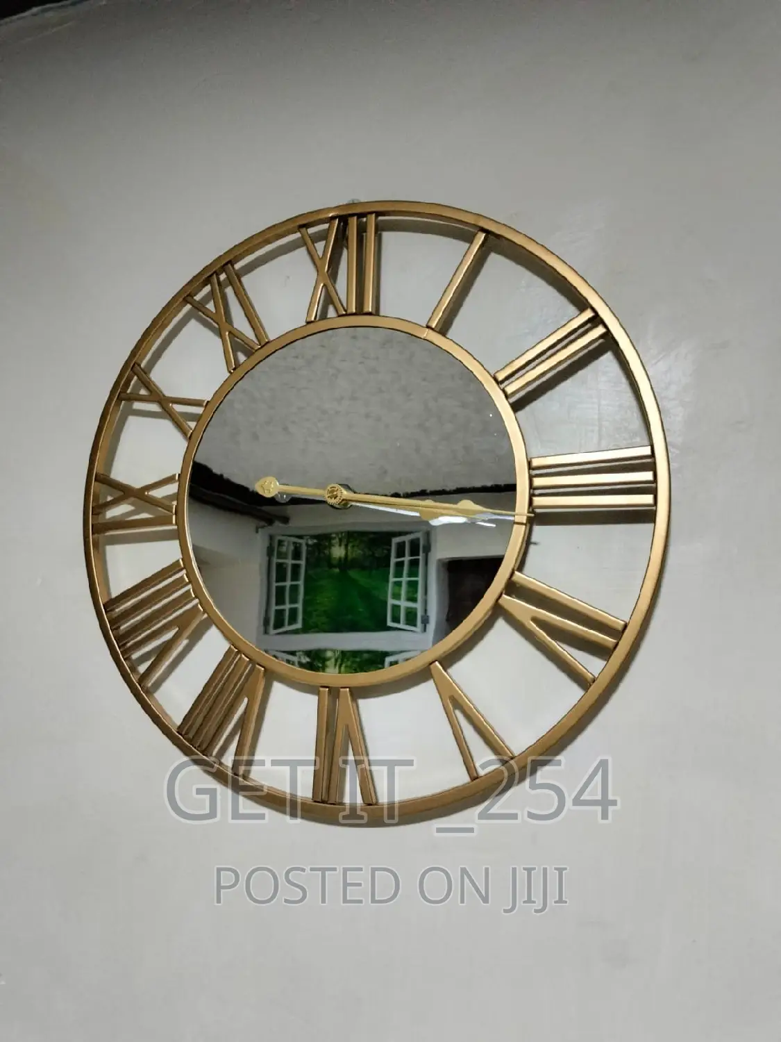 Creative Wall Clock Metal With Mirror