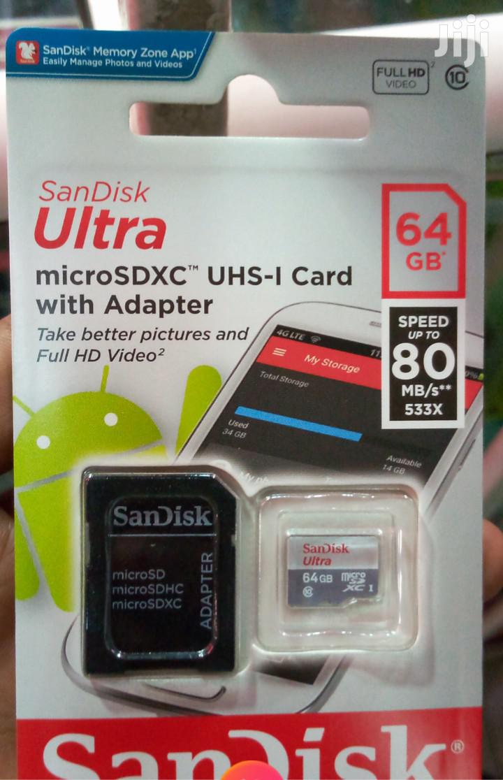 Sandisk Ultra Memory Card 64 GB.