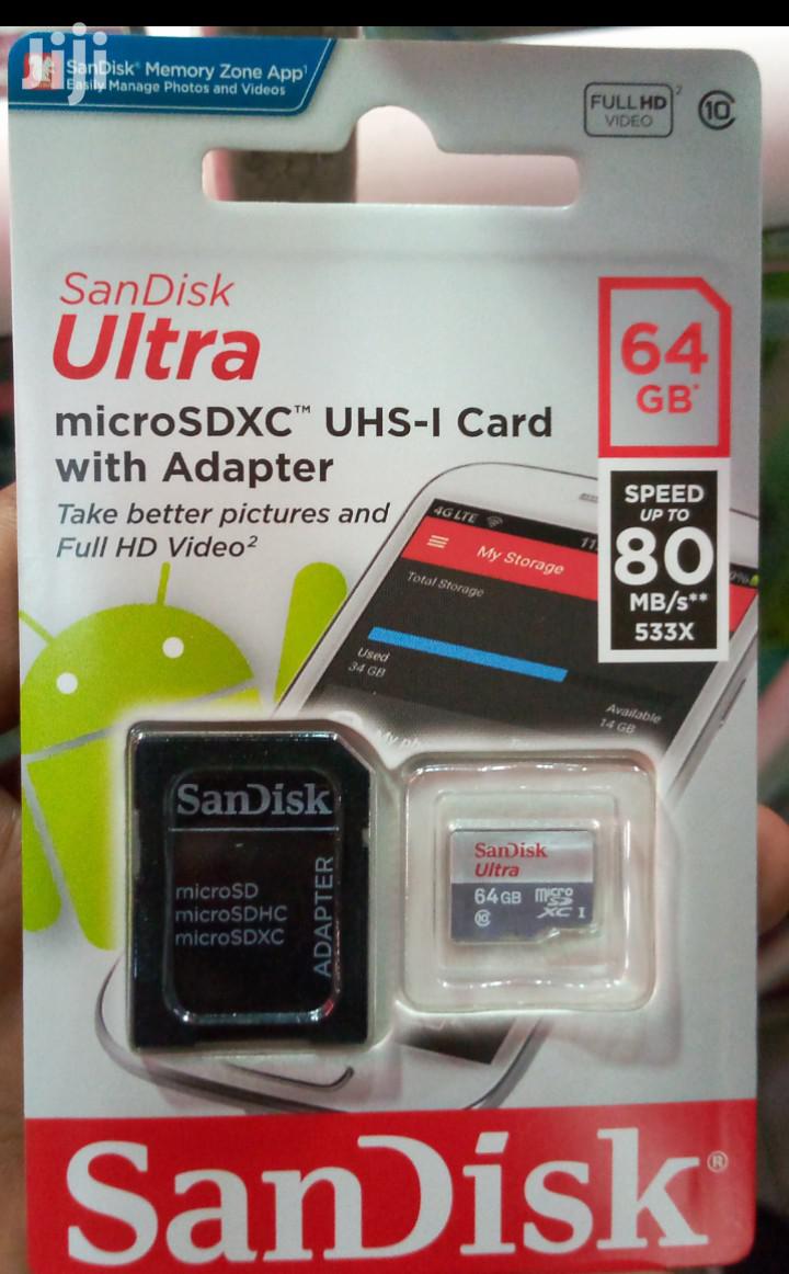 Sandisk Ultra Memory Card 64 GB.