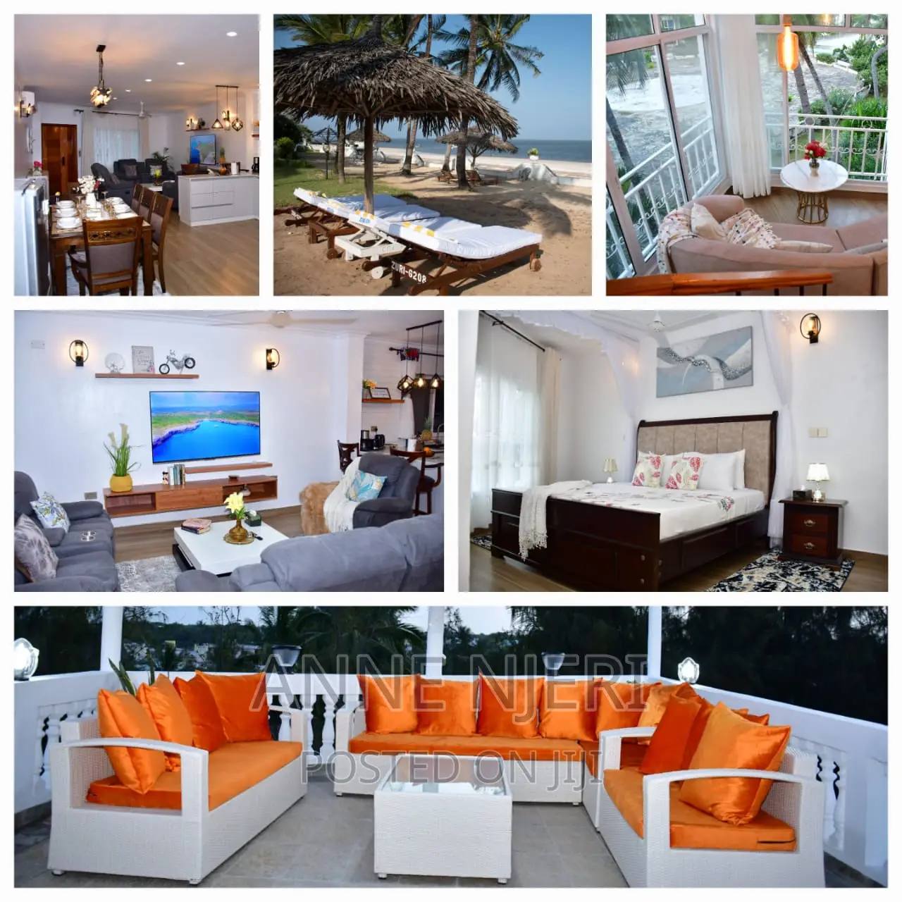 Airbnb 3bedroom Beachfront in Malindi at 17,500 Per Day