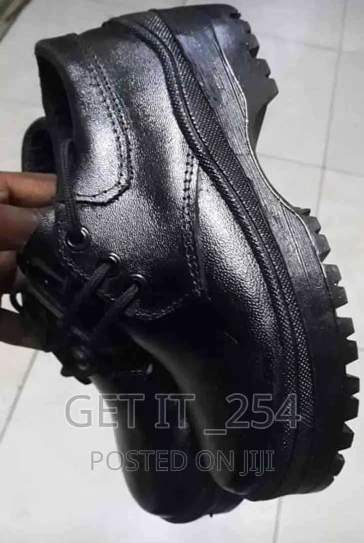 Lace Leather School Shoe