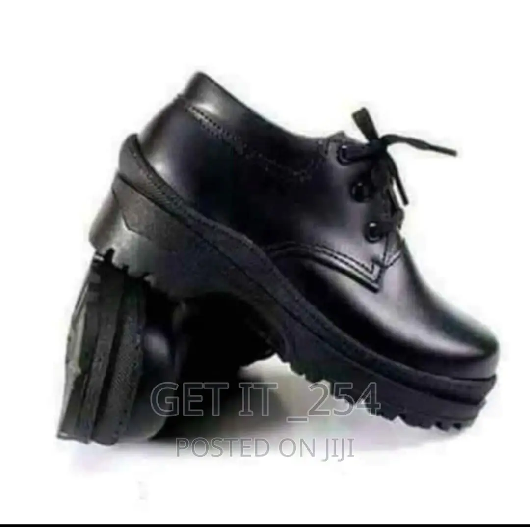 Lace Leather School Shoe