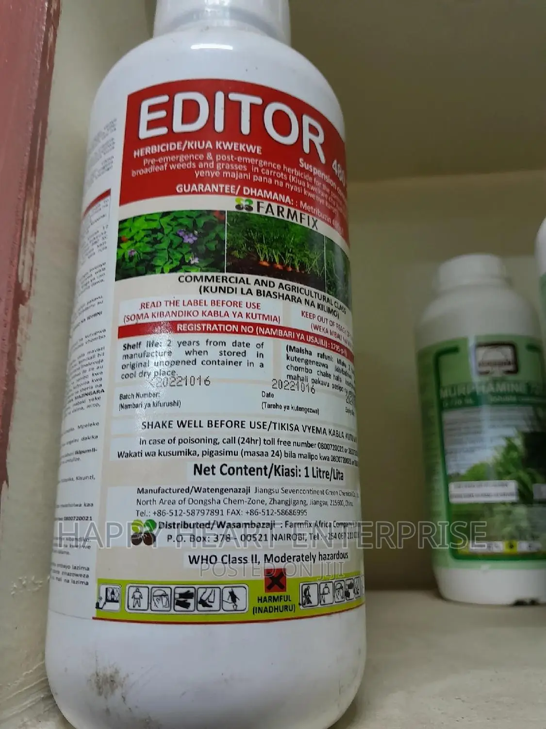 Editor 480sc Selective Carrot Herbicide 1litre
