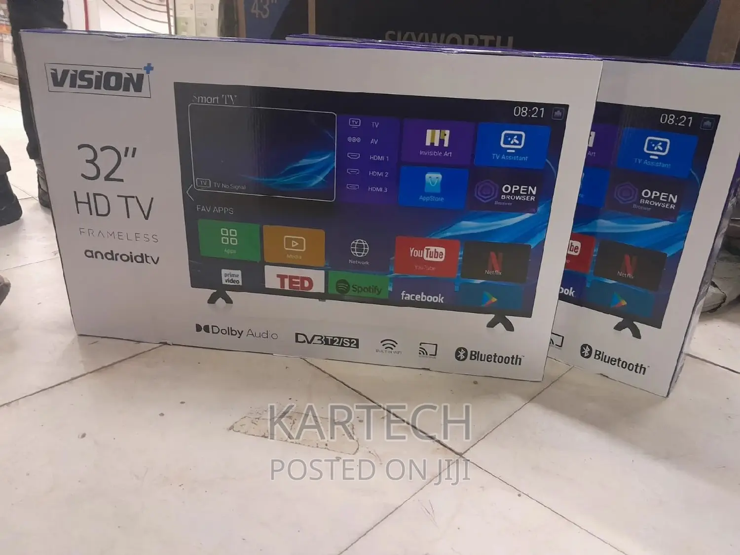Vision Plus 32 Inch Frameless Smart Android Tv