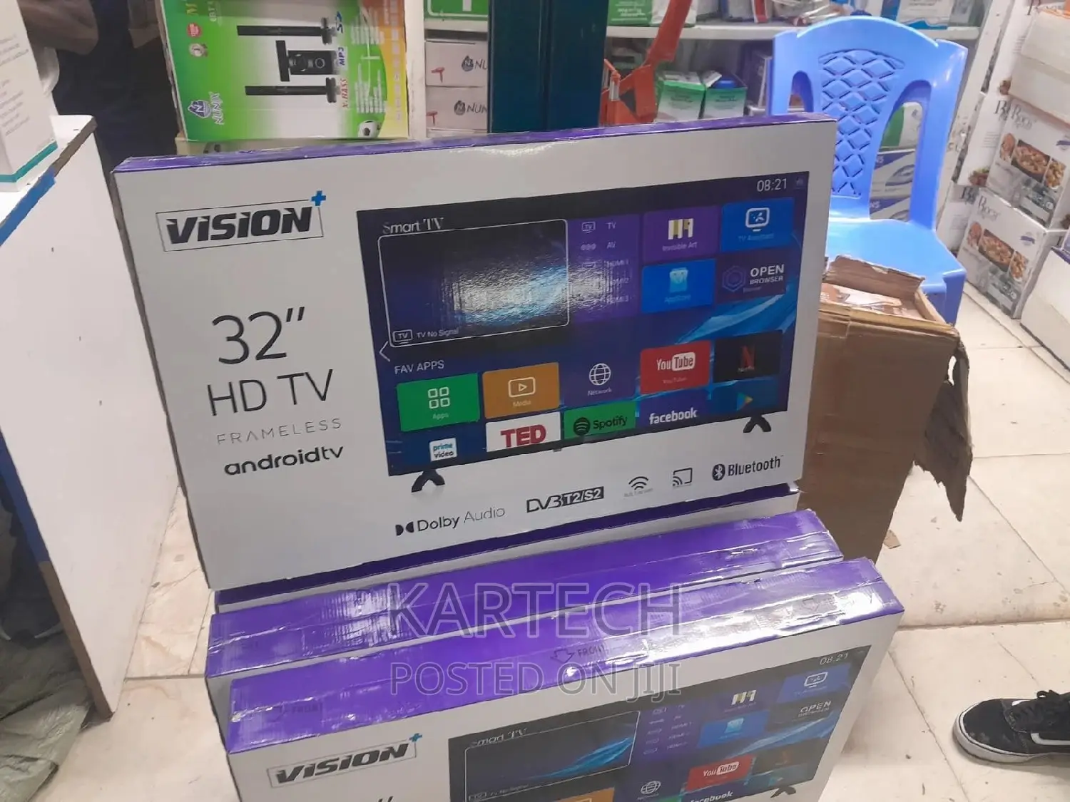 Vision Plus 32 Inch Frameless Smart Android Tv